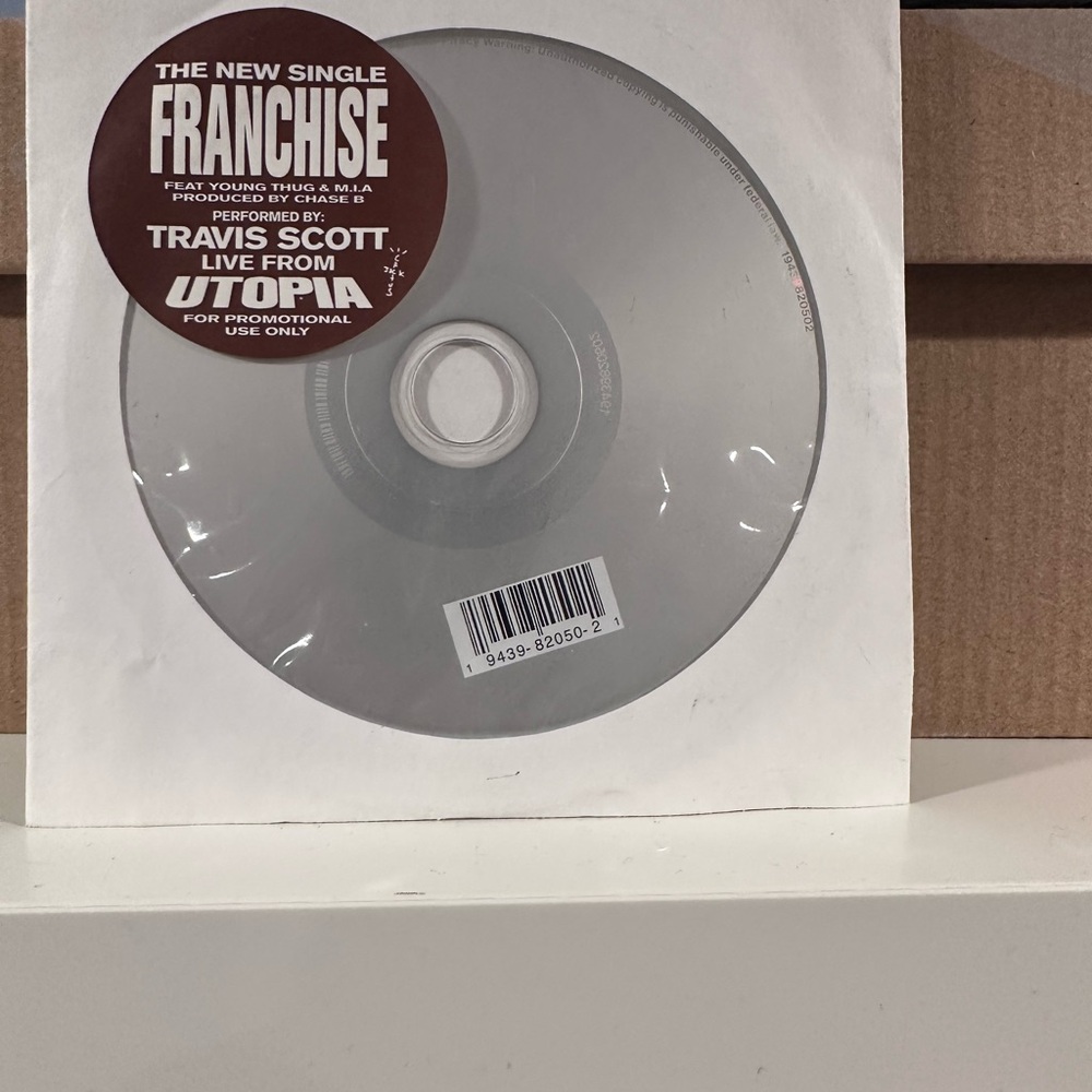 Travis Scott 'Franchise' Promo CD with Brown Label